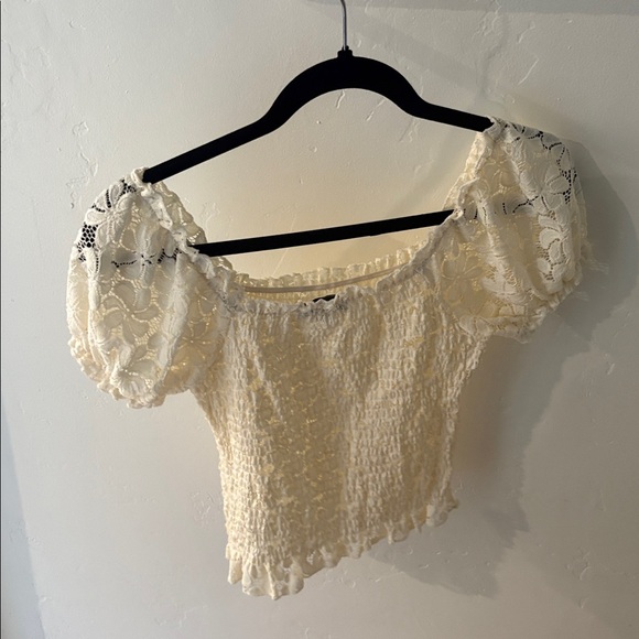 Ten Sixty Sherman Cream Lace Blouse - Picture 2 of 6